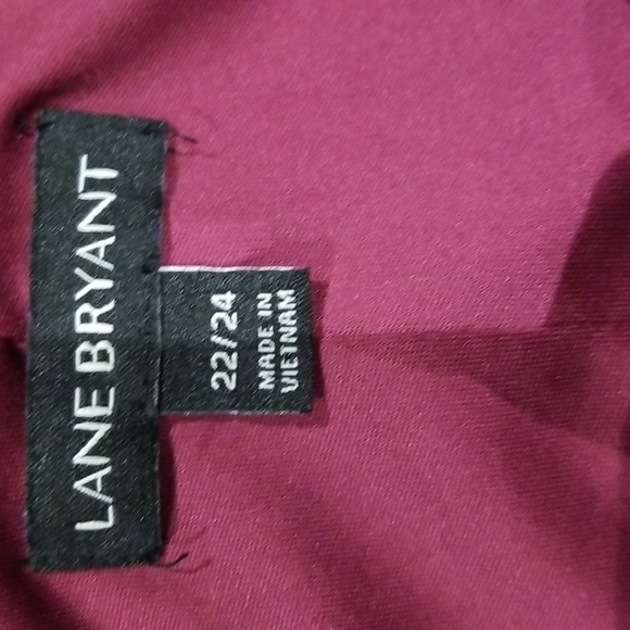 Lane Bryant burgundy sleeveless top sz 22/24 like new - Picture 3 of 5